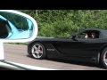 Koenigsegg ccxf1000 hp vs dodge viper srt10 paxton supercharged700 hp roll on
