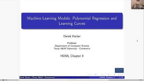 CSci 574 Machine Learning : U06-1 Polynomial Regression and Learning Curves