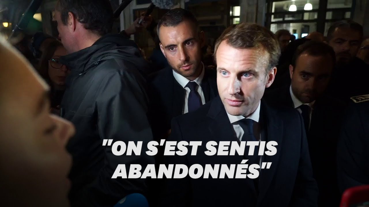 Macron interpellé par des habitants de Rouen après Lubrizol
