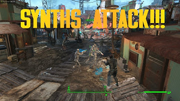 Synths Attack Diamond City! Fallout 4 Scenarios!
