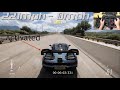 Mc Laren Senna Top Speed 221mph to 0mph Time Test | Forza Horizon 5 | Logitech G29 Gameplay