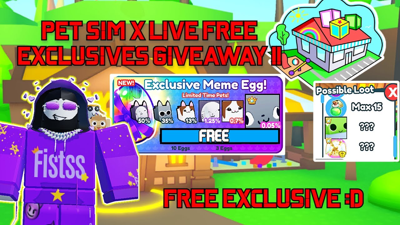 🔴 FREE PETS AND GEMS - PET SIMULATOR X 