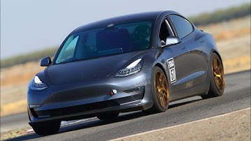 Buttonwillow CW13 - Best Lap with Telemetry - 2:00.9 - Tesla Model 3