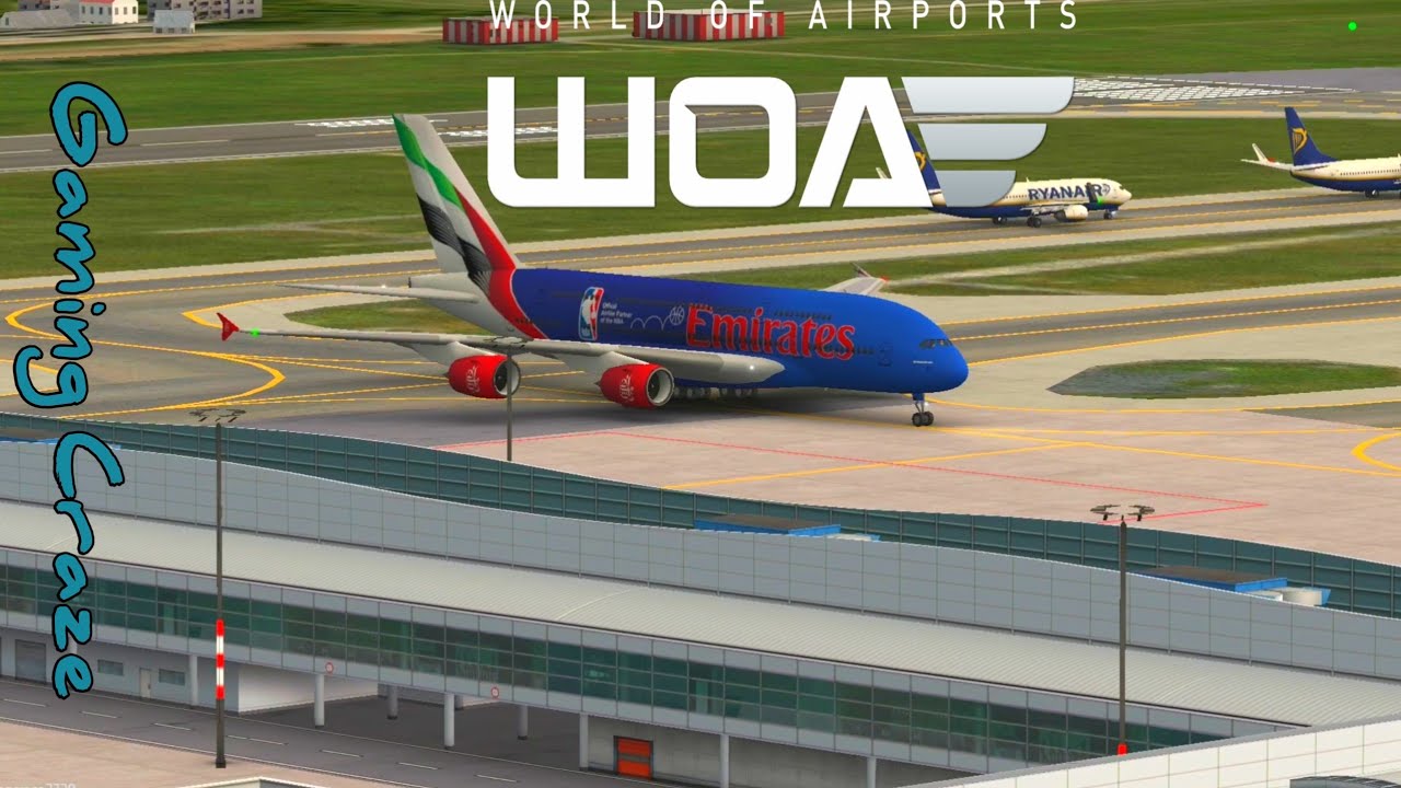 Emirates Airways (A380) landing at Prague Airport | Gameplay | World of Airports