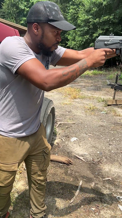 Micro Draco AK47 Pistol w/ @BangforyourBuck12  #shorts #ak47