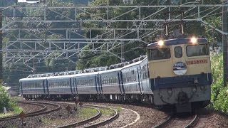 四国12系+14系　甲種輸送　＠金谷カーブ