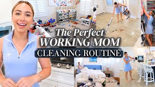 This CLEANING ROUTINE CHANGED MY LIFE! Working Mom Cleaning Routine
