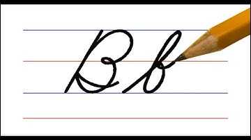 letter B, cursive handwriting practice