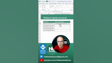 ✅CORREO ELECTRONICO MASIVO CON RELLENO RÁPIDO EN #excel #exceltips #exceltutorial