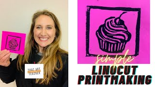 Linocut Printmaking for Beginners | How to Carve Simple Shapes