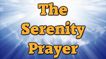 The Serenity Prayer