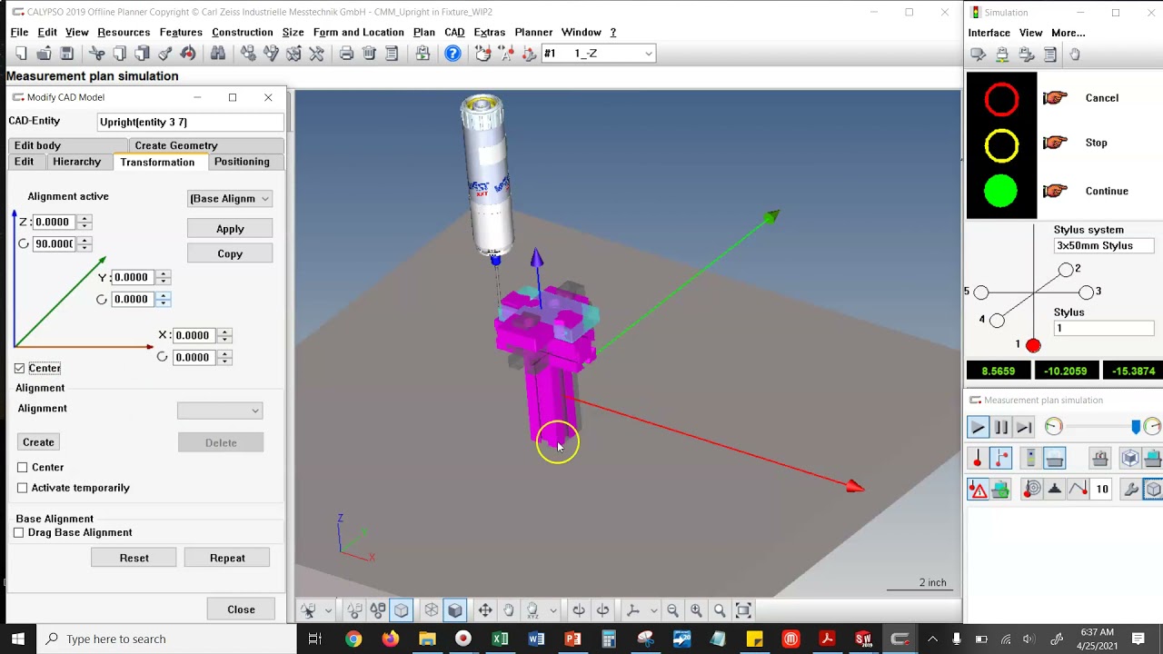 MET-121 Upright GDT Circularity Straightness Cylindricity True Position (21s)