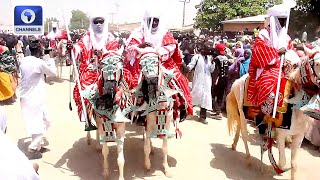 Katsina Residents Welcome Buhari With Colourful Durbar