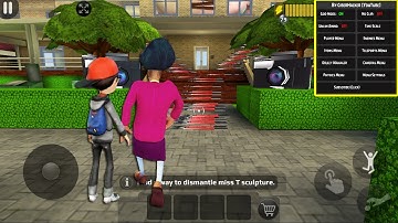 Scary Teacher 3D (Mod menu) | Playing as Tani and Nick in Miss T House New Chapter part 1974