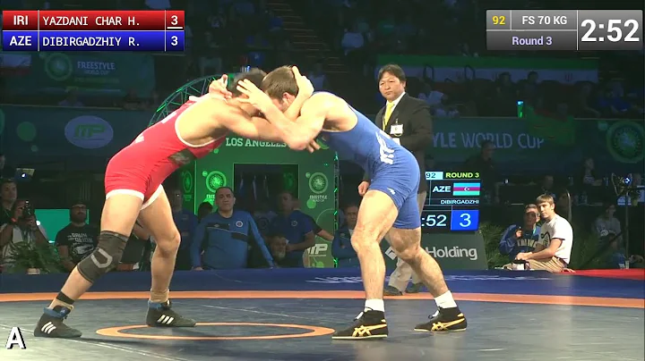 Round 3 FS - 70 kg: Hassan YAZDANI CHARATI (IRI) d...