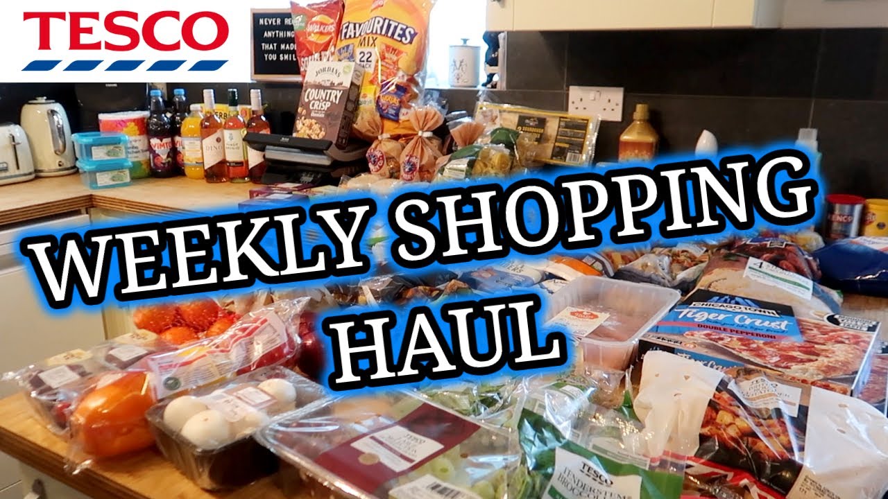 HUGE TESCO GROCERY HAUL & FAMILY of 5 MEAL PLAN 💙