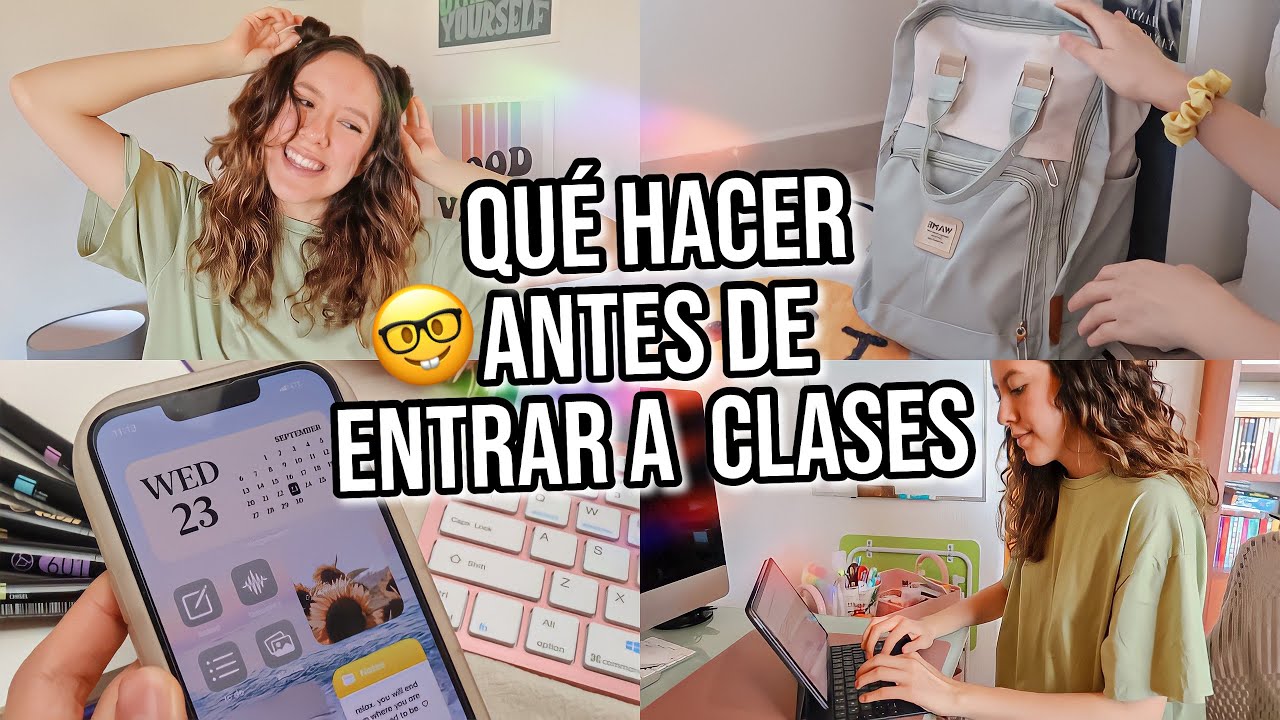 Cosas que TIENES QUE hacer antes de entrar a clases | consejos de productividad y estudio + HACKS