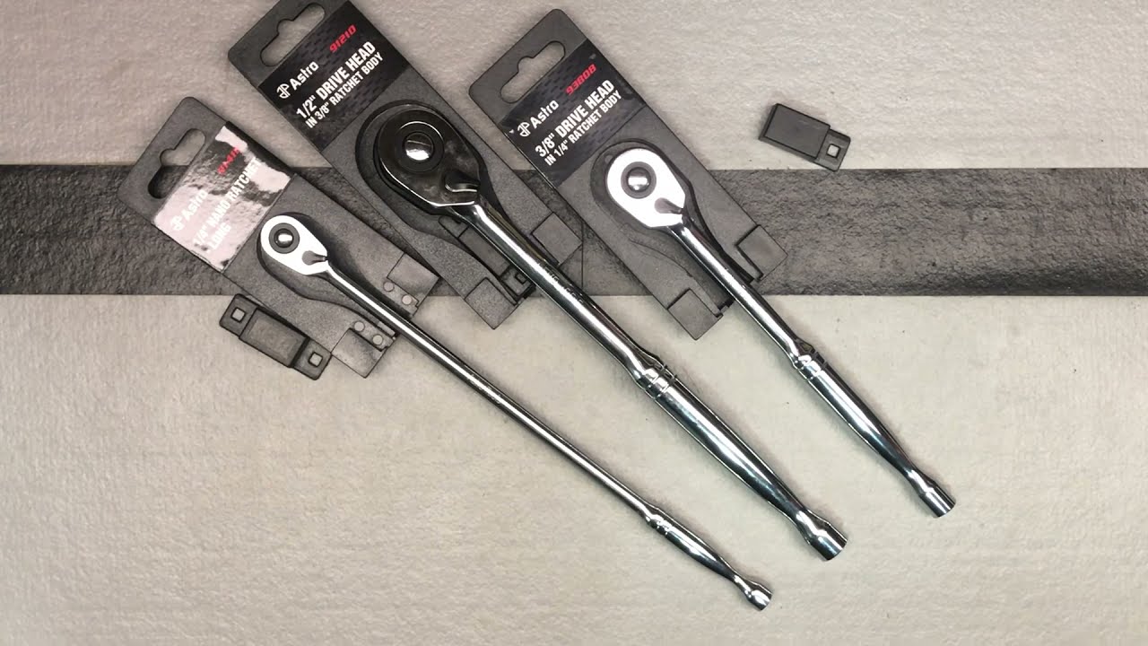 Kompakte Ratschenverlängerung Astro Pneumatic 91210 Nano Ratchet 1/2" Drive Head In 3/8 Nano Ratschenkopf