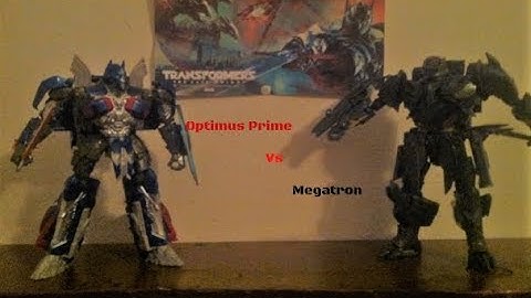 Transformers The Last Knight: Optimus Vs Megatron Stopmotion