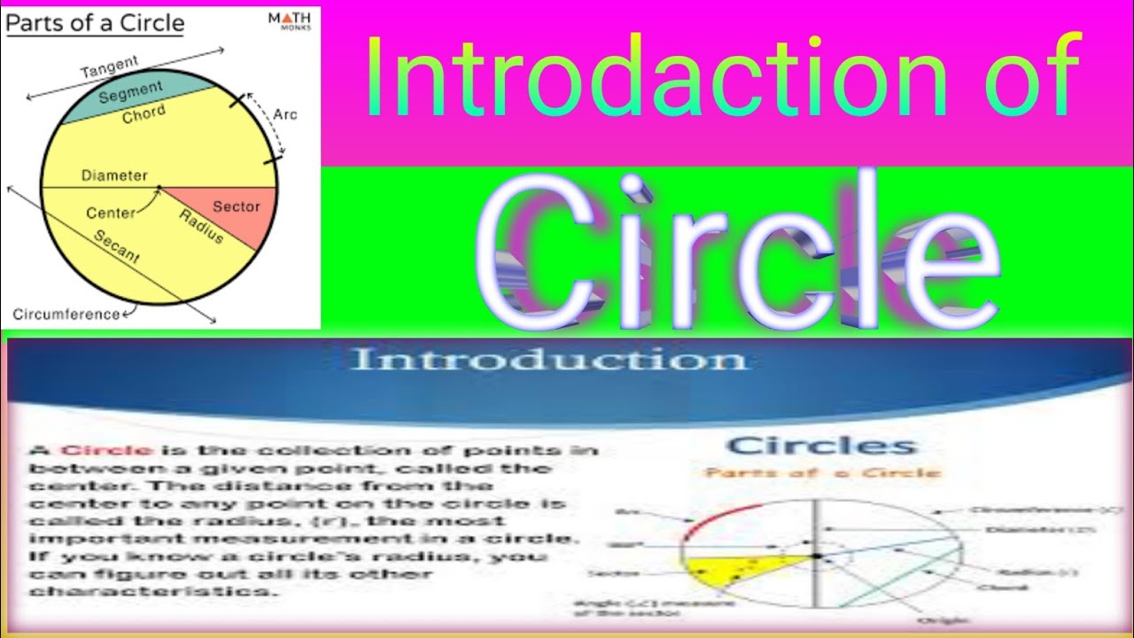 Introduction of circle with details