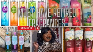 MUST HAVE RETIRED  BATH & BODY WORKS FRAGRANCES MISTS