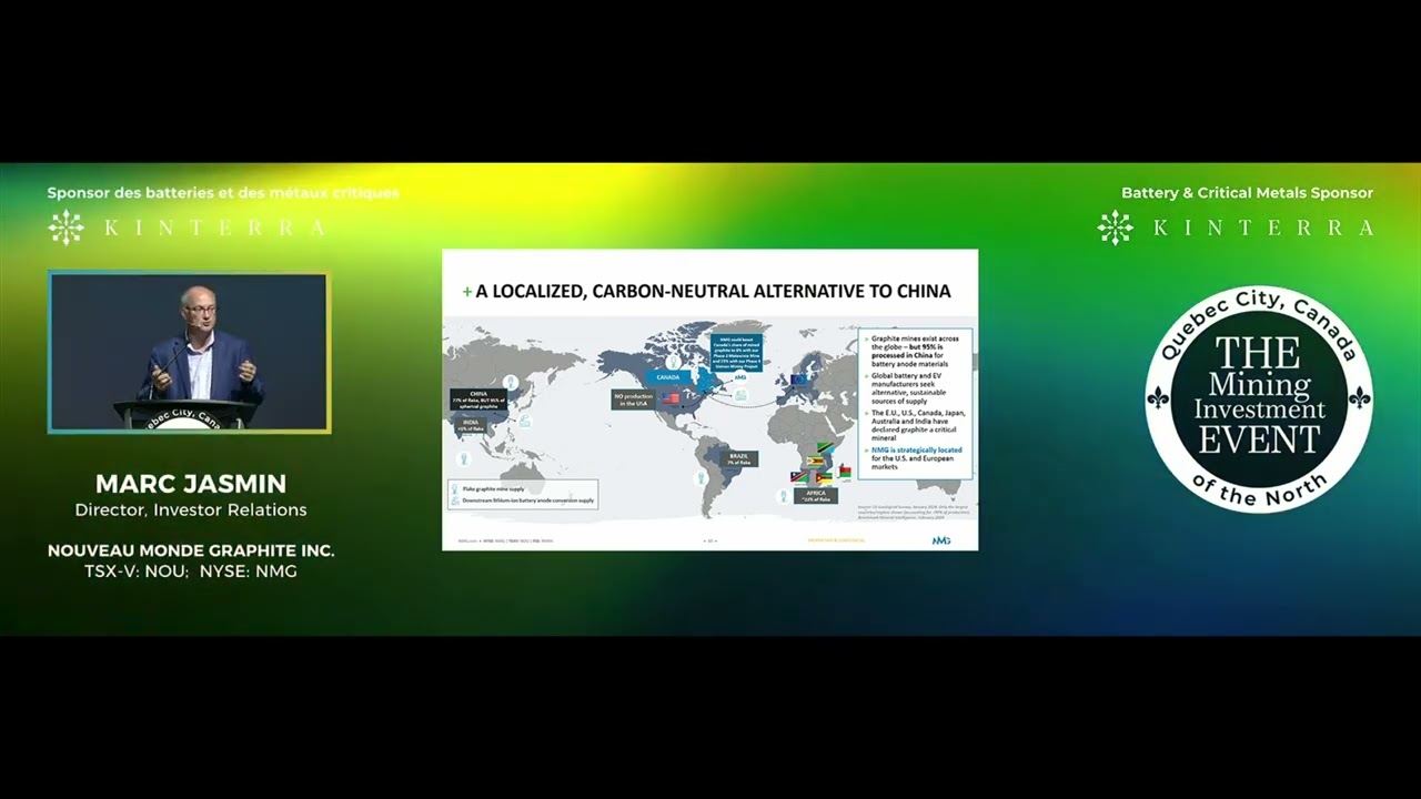 Marc Jasmin on Nouveau Monde Graphite's Strategy in the EV and Battery Market
