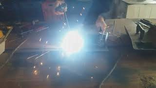 Πως να κολλάμε με ηλεκτροκολληση  How to do simple welding.