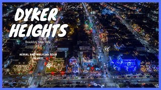 Dyker Heights Brooklyn Christmas Lights 2018 Drone and Walking Tour in 4K