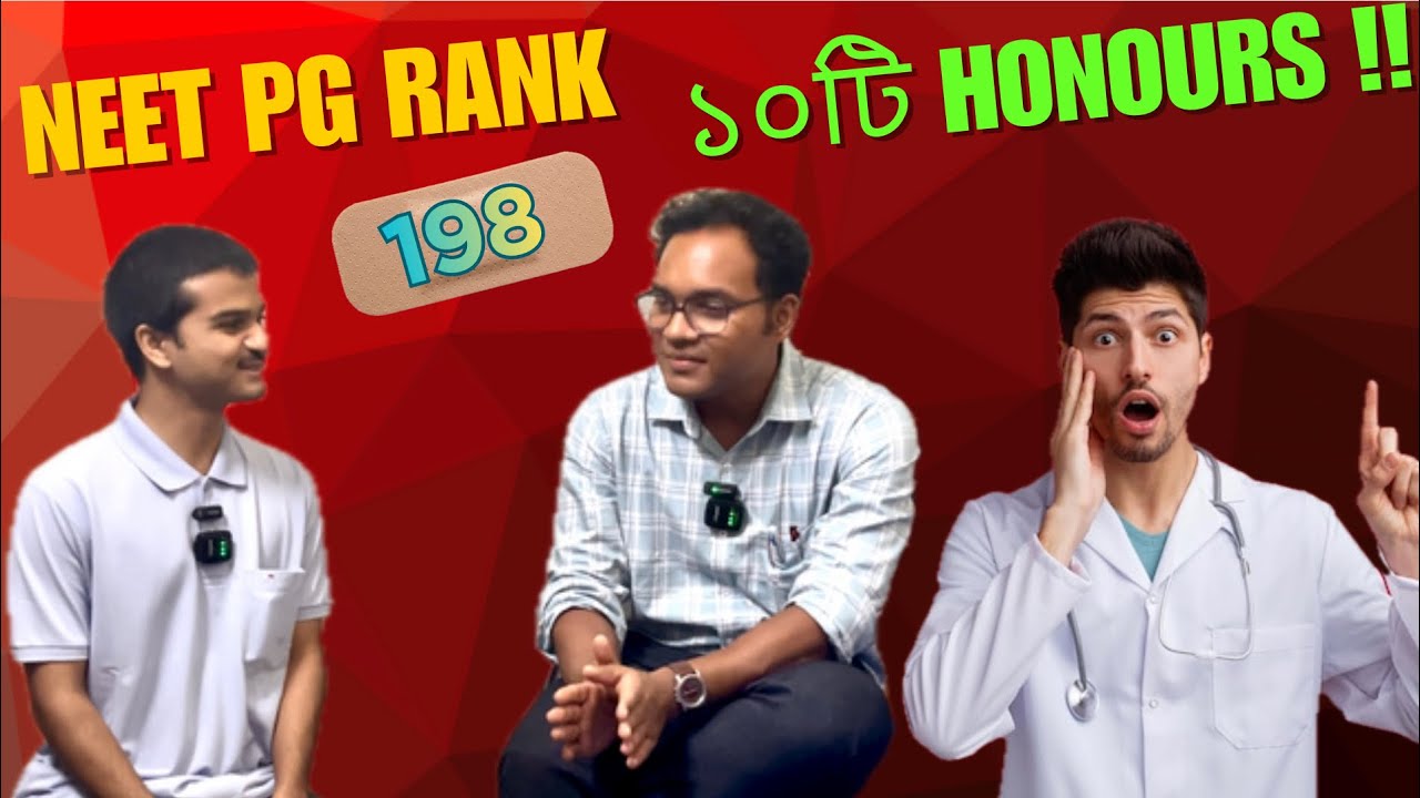 NEET PG Rank 198 !!! Dr Abhilash from IPGMER & SSKM Hospital.