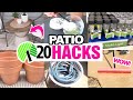 20 *BEST* $1 Dollar Tree PATIO HACKS &amp; DIYs! + Organization SECRETS!