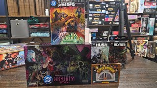 Unboxing DC Deck Building Game: Arkham Asylum "Expand Your Mind" Kickstarter Pledge.