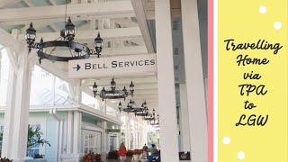 Travel Day Home Tampa To Gatwick With Ba L Walt Disney World Lunch At Olivias Nov 2022