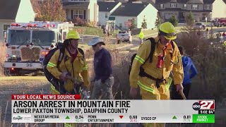 Man charged with starting Blue Mountain brush fire