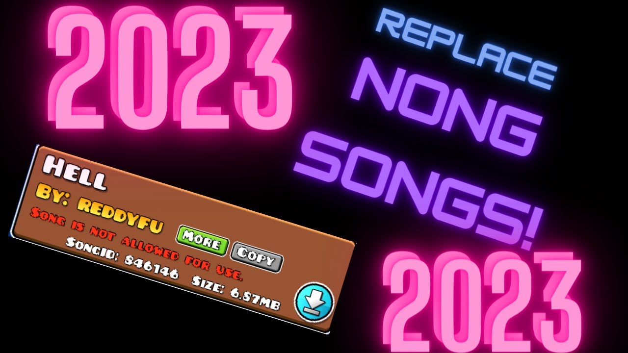 How to replace a NONG song in Geometry Dash! - YouTube