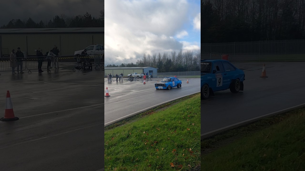At Donington Park Rally on 1st December 2024 With Car 9 Josh Payton In His Ford Escort Mrk 2 👍😀🚗