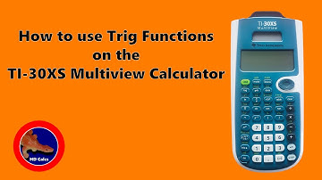 How to use Trigonometry functions on the TI-30XS Multiview calculator