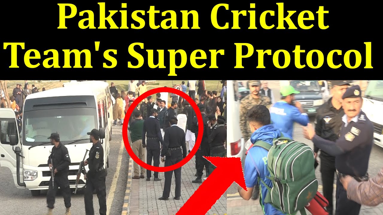 Pakistan cricket team protocol and security during departure
