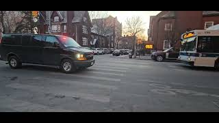 Unmarked NYPD Van Responding With Rumblers And Hi-Lo Sirens On Parsons BLVD In Jamaica, Queens, NYC