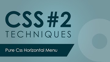 Create a pure css horizontal menu