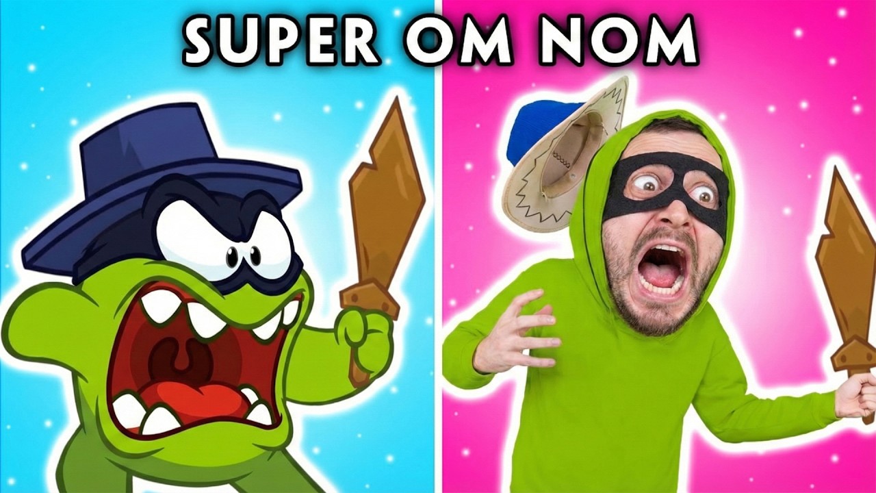 SUPER OM NOM - Parody of Om Nom's Story Cut The Rope | ZERO BUDGET | Woa Parody