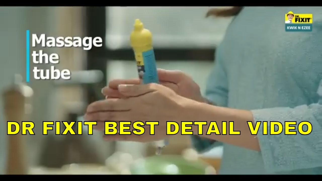 Dr Fixit Kwik N Ezee Wall Gap  Crack Filler 150gm White DIY Waterproofing for Home Repairs Kitchen S