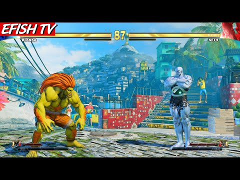 Blanka vs Seth (Hardest AI) - Street Fighter V