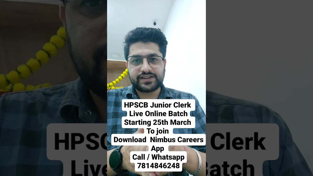 HPSCB Junior Clerk Online Live Batch |Starting 25th march |HPSTUDIES 