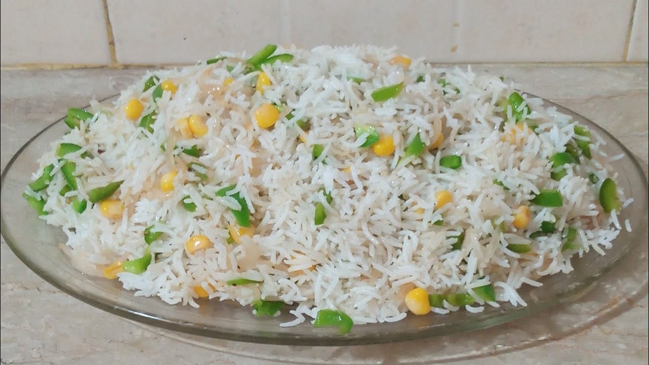 Corn and capsicum rice recipe YouTube