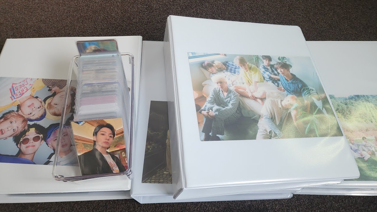 Storing new BTS photocards in my binder #13