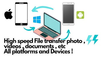 High speed File Transfer photo , video , doc , etc  over internet All platforms & devices