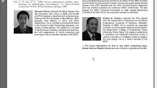 IEEE 2017: Optimizing Cloud-Service Performance Wealth