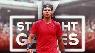 Rafael Nadal's Greatest HIDDEN Achievement: 17 Straight Games