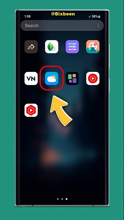 Add Samsung's Hidden Weather App Icon