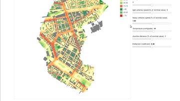 Using a metamodel for noise prevision in a city